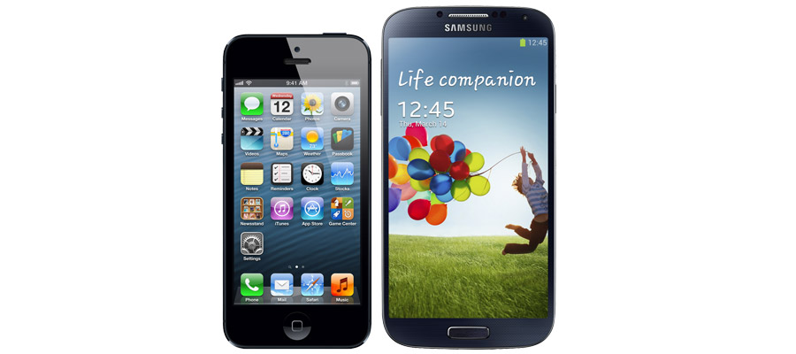 Comparatif iPhone 5S et Galaxy S4