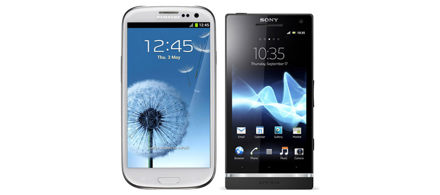 Galaxy S3 et du Sony Xperia S