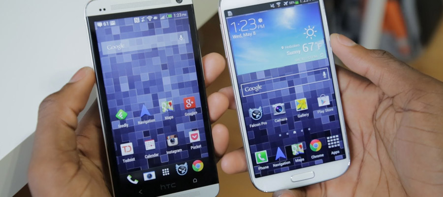 HTC One Vs Samsung Galaxy S4