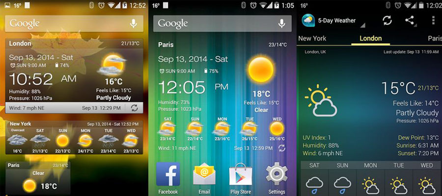 L'application Météo